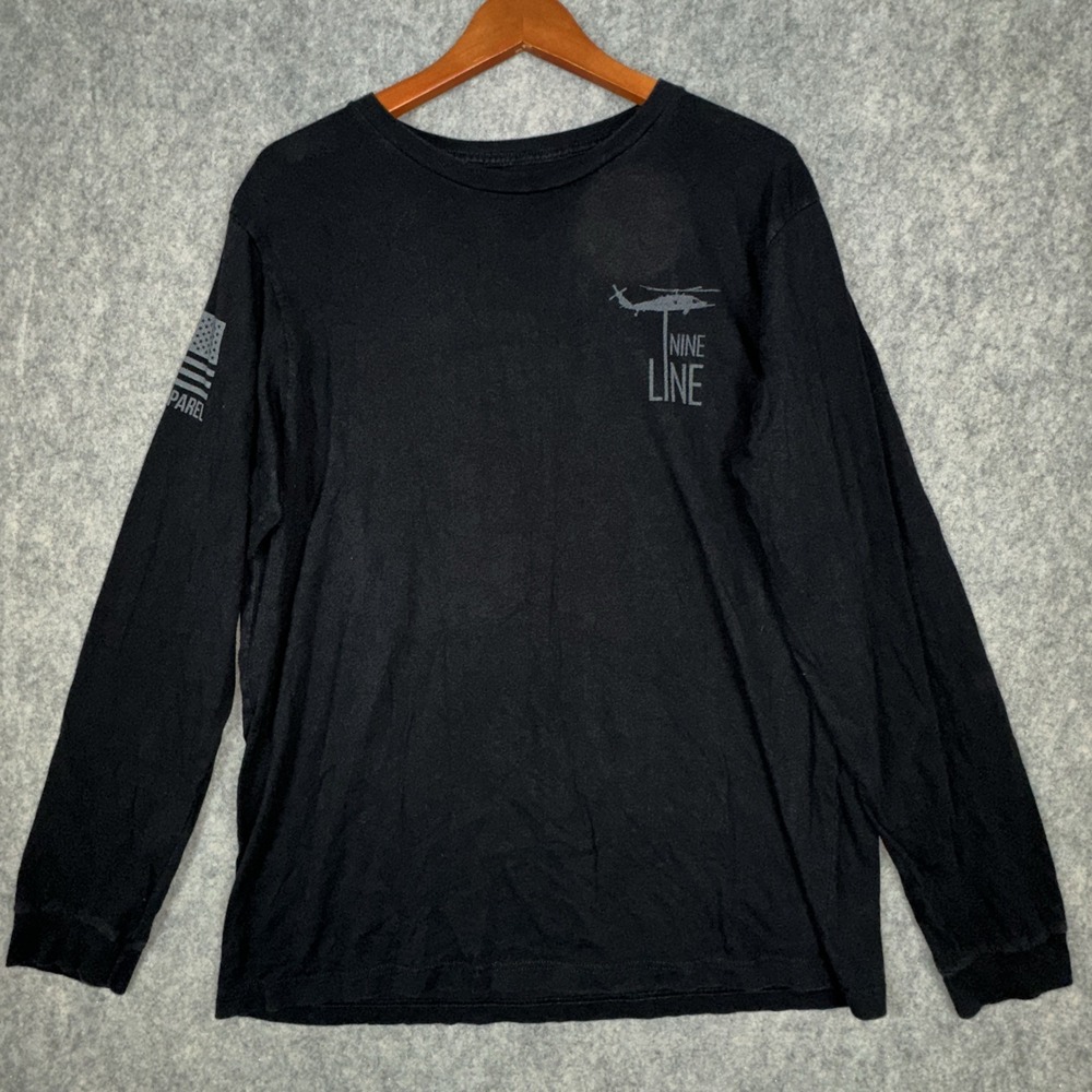 Nine Line Apparel Shirt Mens XL Black Long Sleeve Don't Tread On Me Snake
